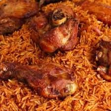 Jollof Rice & 2 Chicken